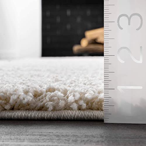 nuLOOM Carolyn Alfombra Moderna Shag Redonda 4' miniatura 2