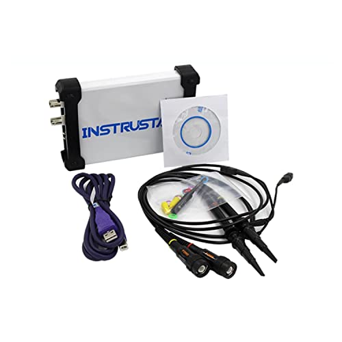 Realsun 3 in 1 Multifunctional Dual Channel Virtual Digital Oscilloscope, New Upgrade with Spectrum Analyzer and Data Recorder Functions, 20 MHz Bandwidth, 23cm*15cm*7cm