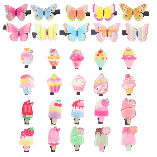 Pinces à cheveux pour filles : offrez un coffret de 30 barrettes papillons et friandises en cadeau