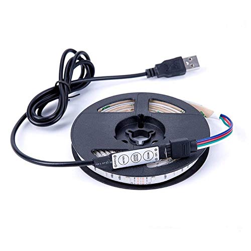 Preisvergleich Produktbild Usb-Tv-Hintergrundbeleuchtung Mit 5050Rgb5V-Fernbedienung Tv-Dekoration Hintergrundbeleuchtung Streifen-3 Meter 90 Lampe Bare-Board-Lampe Streifen_Infrarot 24-Tasten-Usb-Controller + Lichtleiste