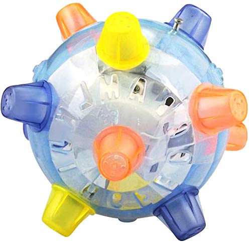 Bprtcra Children Music Dancing Ball, Baby Music Shake Jumping Ball Flash Bouncing Ball LED Disco Ball Sensory Developmental Toy Kids Early Educational Game for Toddlers (Green Color) (Green Color)