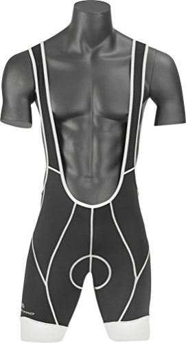 BikeHard Outline Pro Bib Short X-Large Black/White