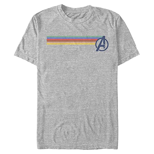 Marvel Avengers Multi Stripe T-Shirt Homme Évitez les Imprimés qui Craquellent