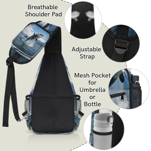 Bolso cruzado unisex estilo sling para viaje y senderismo miniatura 4