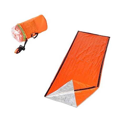 BRIGHTFUFU Emergency Sleeping Bag Thermal Camping Bag Pe Aluminum Film Tent Lifesaving Insulation Blanket