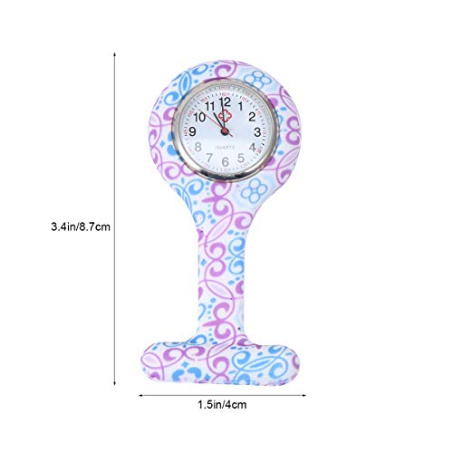 Relógio de Bolso de Silicone Relógio de silicone para enfermeira com impressão em cores de pinos. Re