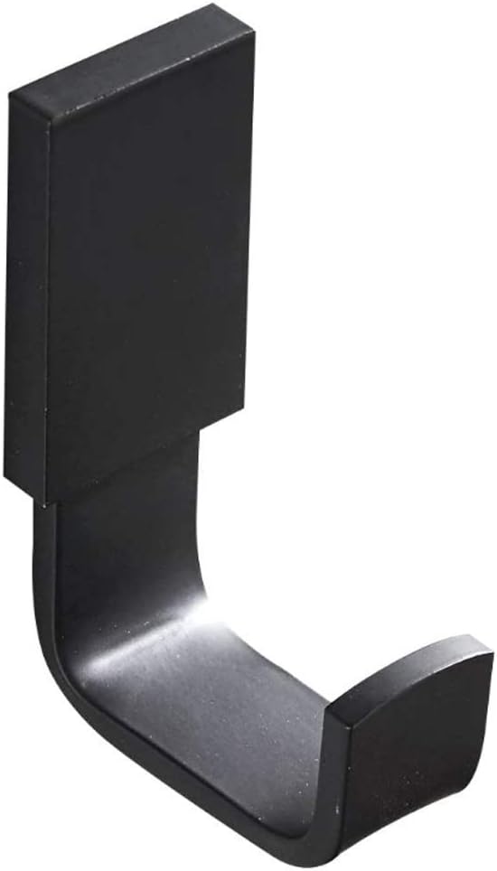 Coat Hook Brass Robe Towel Hooks Contemporary Matte Black Finish Wall Mounted