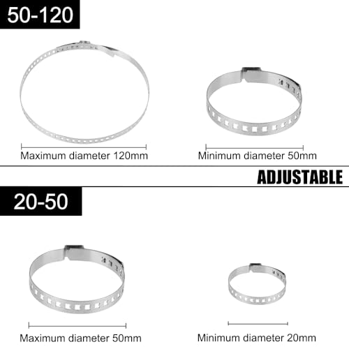 Abrazaderas CV de acero inoxidable para juntas homocinéticas de transmisión, kit de 20-120 mm 6