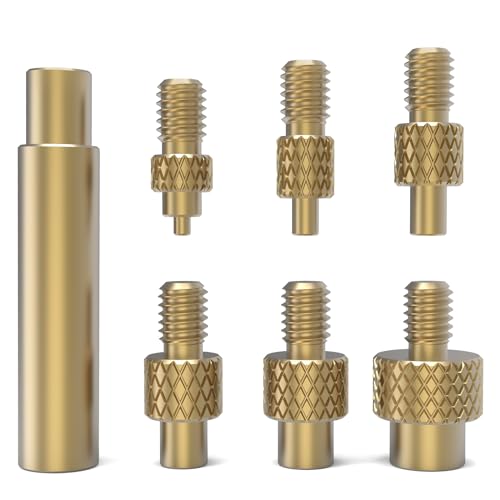 BCZAMD Voro2.4 3D Printer Accessories Heat Insert Brass Nut Kit M2 2.5 M3 M4 M5 M6 M8 Iron Tips Thread Embedded Kit Heat Insertion Tool for DIY Project Printing Not Include Soldering Iron Imdinnogo