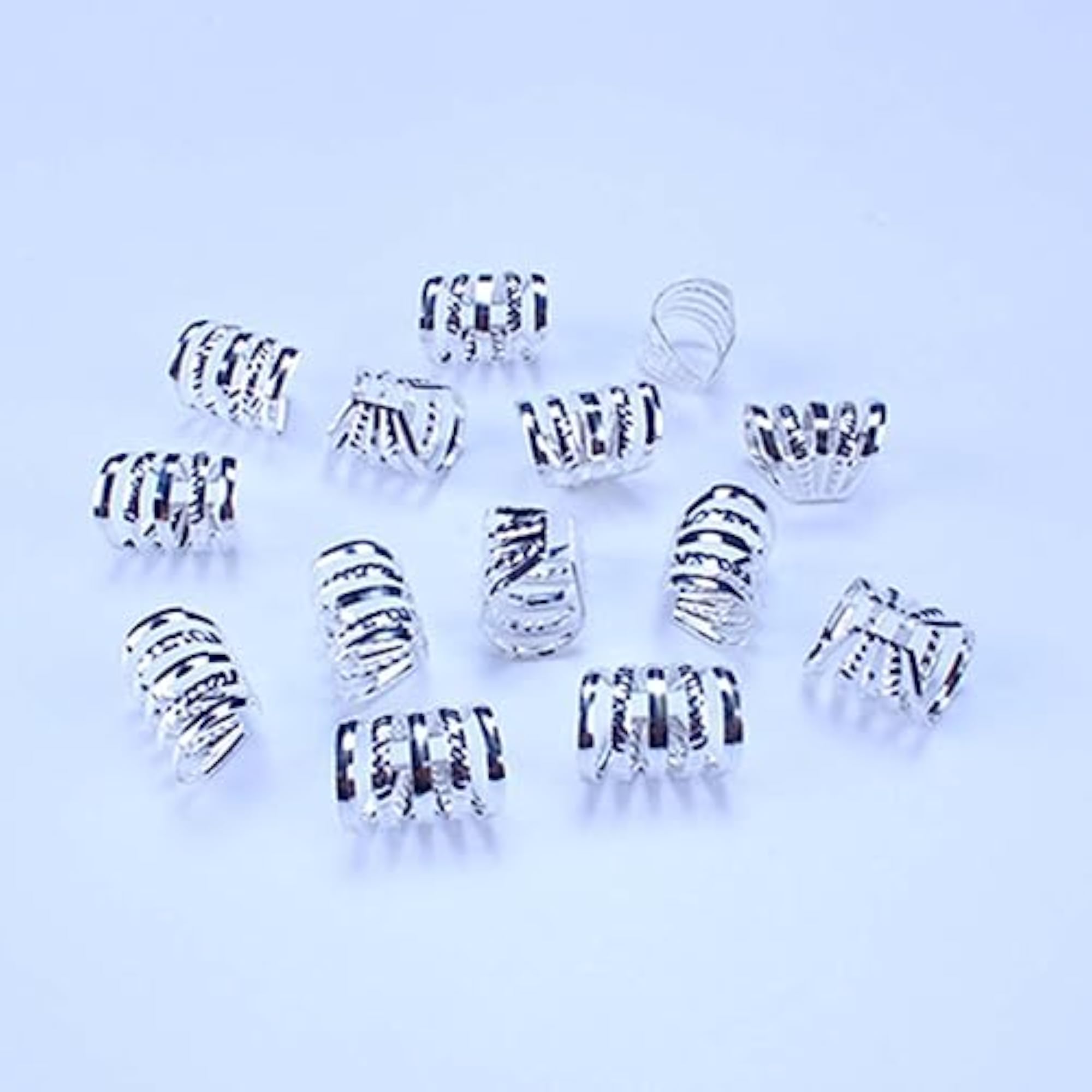 4x100Pcs Metal Dreadlock Beads, Hair Jewelry for Braids