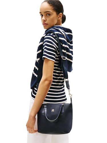Bolso Tote pequeño para mujer Tommy Hilfiger con correa cruzada removible miniatura 2