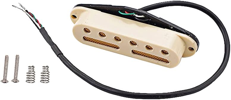 Alnicov Guitar Hot Rails Pickup,Dual Coil 4 Wires Mini Humbucker Neck Pickup for ST Stratocaster Guitar Parts - Image 3