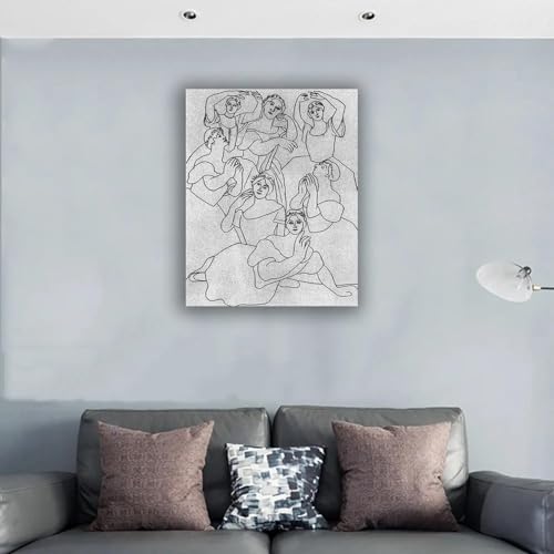 Impression sur toile Picasso tableaux célèbres décoration murale encadrée - 3