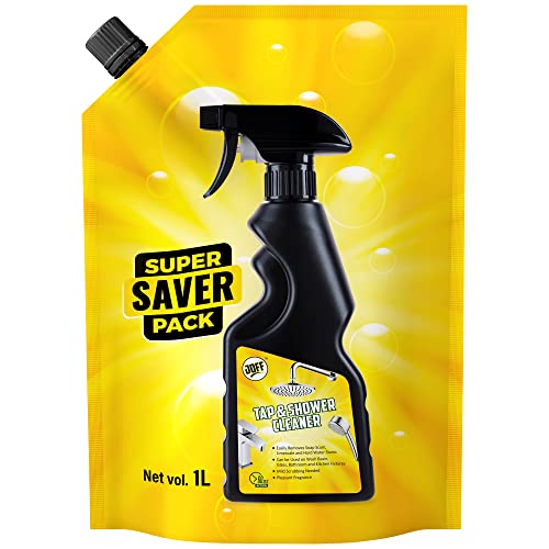 Image of JOFF Tap and Shower Cleaner - Super Saver Refill Pack 1L | Removes Limescale, Hard Water Stains & Soap Scum | Powerful Deep Cleaning for Sparkling Faucets & Showerheads - Fast Action & Easy Use