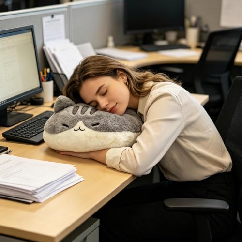 Peluche en forme de chat pour accompagner vos voyages en voiture et vacances