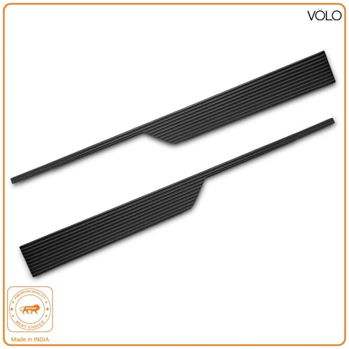 Image of VOLO Cabinet Handle - Multi-Use Pull Handle for Wardrobes, Drawers, Sliding Closets, and Doors in Kitchen, Office, Bedroom (SAC-59) (1 Pair Left & Right) (Black, 450MM (18 Inch))