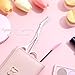 Nogeqi Eyebrow Scissors with Comb Detachable, Stainless Steel Eyebrow Trimmer Scissors for Women Men Beauty Accessories, With 1 Brush
