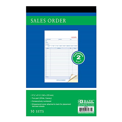 Carnet de commandes de vente BAZIC lot 72 blocs duplicata contre perte de reçus