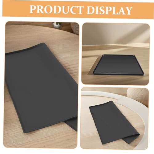 Alfombrilla de silicona con borde para mini nevera, lavadora y muebles 5