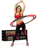 SummerFan Hula Hoop Reifen Erwachsene (1,2 kg | 8 Teile) - Größenverstellbar & Stabil - Fitness Reifen zum Abnehmen (Ohne Wellen) - Weicher NBR Schaumstoff für Anfänger