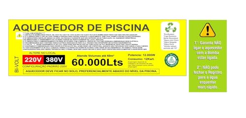 Aquecedor Automático de Piscina HIDROHOT PARA 60.000 LITROS - LIGA/DESLIGA Via APP