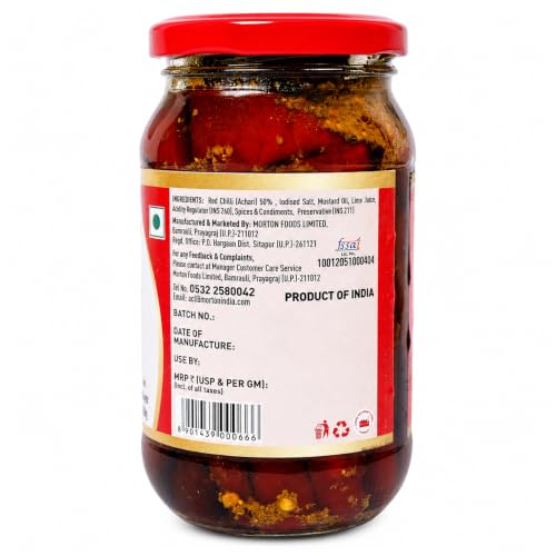Image of Morton By Birla Stuffed Red Chilli Pickle 400 Gm