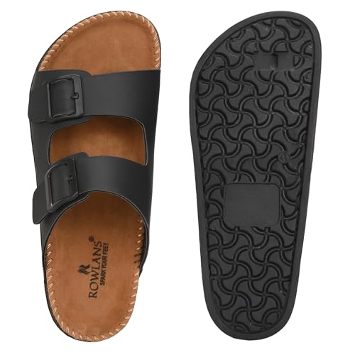 Image of ROWLANS Men's Ethnic Slippers - Elegant, Traditional & Comfortable Footwear