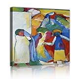 抽象表現主義キャンバスウォールアート即興6(アフリカ)エステティックアートプリントリビングルーム用絵画コンテンポラリーホームデコレーション38x38cmインナーフレーム