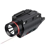 Feyachi LF-38 Red Laser Flashlight Combo 200 Lumen Weapon Light with Picatinny Rail Mount