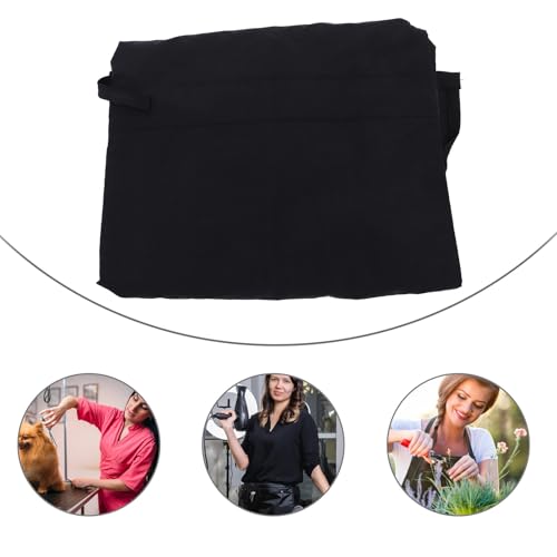 Uniforme imperméable nylon noir fermeture éclair longue pour toilettage - 7