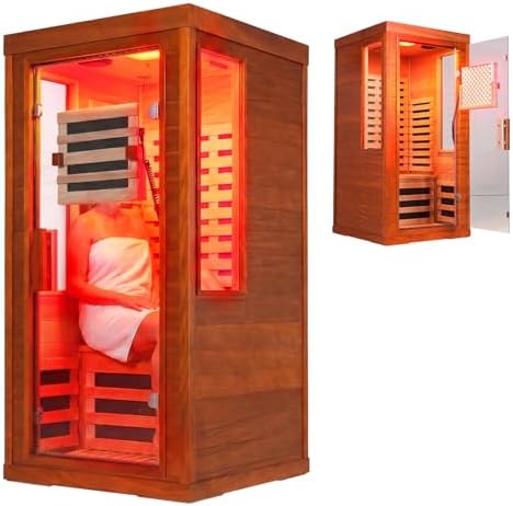 Full Spectrum Infrared Sauna with FDA-Certified Red Light Therapy...