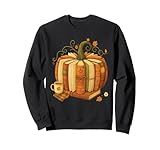 Retro Fall Books Pumpkin Autumn and coffee