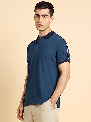 Image of Dennis Lingo - Solid Men's Cotton Polo Neck Regular Fit T-Shirt