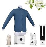 Automatischer Hemden-Bügler zum Trocknen und Glätten,Hemdenbügler Bügelmaschine Ihre Wäsche zu glätten, Bügelpuppe Hemden, Digitale Bügelpuppe mit Warmluft-Gebläse Für Hemden,Blusen,T-Shirts,Hosen D