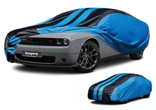 Image of Kaugung Car Cover Waterproof Custom Fit Dodge Challenger Demon Hellcat (2008-2025), Full Exterior Cover for Automobiles Lightweight Resistant Outdoor Sun UV Rain Dust Snow Wind Protection.