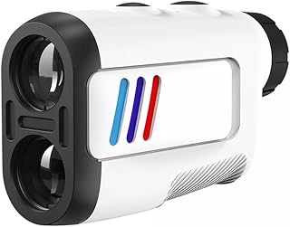 TeMkin Multi Functional Waterproof Laser Rangefinder for Golf, Hunting Range Finder Distance Measuring, with High-Precision Flag Pole Locking Vibration Function, 6X Magnification