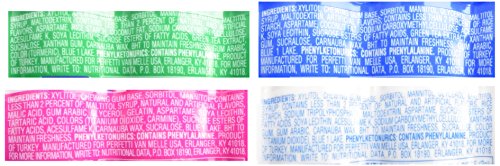 Mentos Sugar Free Gum Variety Bundle - 4 Items - (1) Bubble Fresh Cotton Candy (45 Pieces), (1) Pure White Sweet Mint, (1)Pure Fresh Mint, And (1) Pure Fresh Spearmint (50 Pieces Each) #TOP3