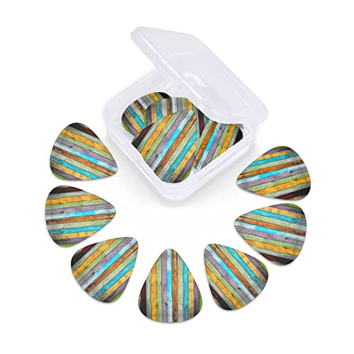 Ensemble de 12 médiators de guitare en bois coloré pour guitare acoustique, guitare électrique, contrebasse, ukulélé - Les Beatles, Paul McCartney, John Lennon, RIngo Starr, George Harrison Ensemble de 12 médiators de guitare en bois coloré pour guitare acoustique, guitare électrique, contrebasse, ukulélé – Image 7