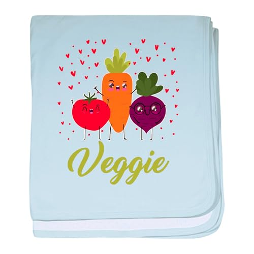 CafePress Veganism Vegetarian Foodie Health Fit Baby Blanket, Super Soft Newborn Swaddle