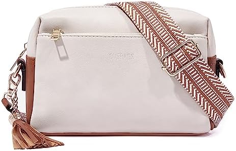 iovebags Small Crossbody Bags for Women Trendy Leather Purses for Women Triple Zip Cell Phone Purse Shoulder Handbag