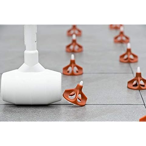 UK Plastics Tile Levelling Complete Twister System 2mm - Twister Screw 600 Pcs and Twister Nut 300 Pcs Bundle Cover