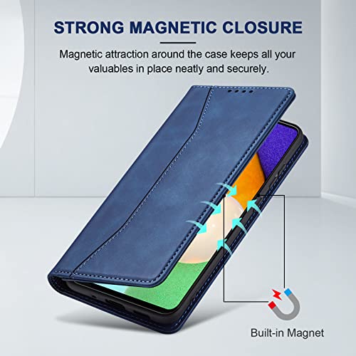 Image of Jasonyu Wallet Case for Samsung Galaxy A52 5G /4G /A52S 5G, Blue