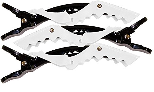 Pinces à cheveux Mia Super Clamps au fini élégant noir et blanc pour sublimer votre coiffage