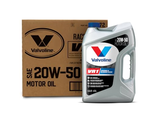 Valvoline VR1 Racing SAE 20W-50 Motor Oil 5 QT, Case of 3