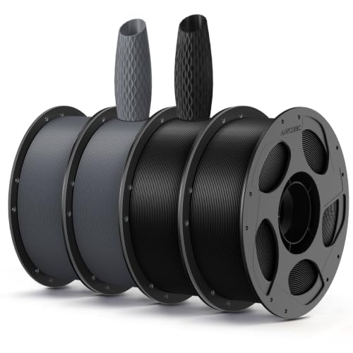 ANYCUBIC PLA 3D Printer Filament 1.75mm, 1KG Black*2+Grey*2