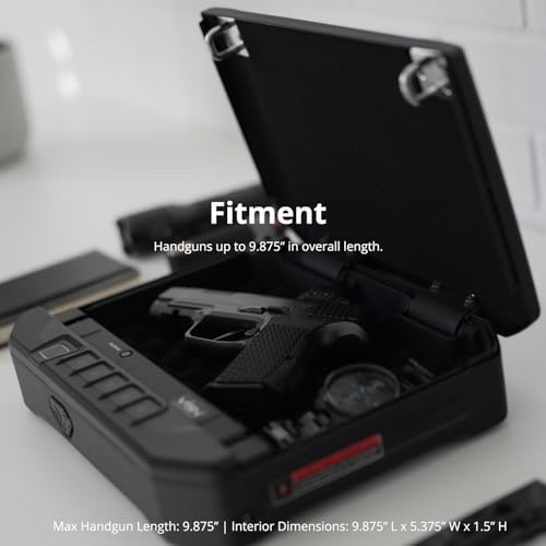 VAULTEK 10 Series Sub-Compact Quick Access Biometric Safe with ViSN Live Alerts, Rugged Construction, Auto-Open, & Anti-Theft Protection thumbnail 7