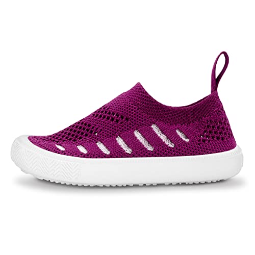 Image of JAN & JUL Slip-on Knit Shoes, Machine Washable and Lightweight Sneakers for Toddler Boys and Girls