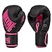 METAL BOXE - Guantes de Boxeo para Adulto, Unisex, Color Negro Fucsia, 10 oz