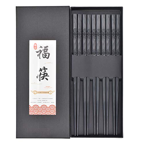 RZJZGZ 5 Paar chinesische Fiberglas-Essstäbchen Cover
