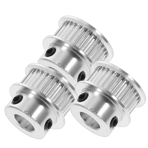 MAGICLULU 3pcs Printed Pulley Timing Belt Pulley Wheel Gear Clamp Mount for Mechanical Printing Accessory